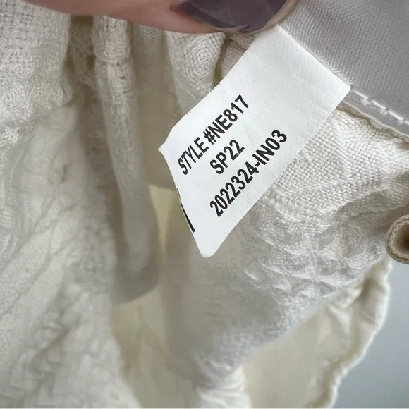 Madewell Lightestspun Tie-Strap Ruffle-Hem Cover-Up Dress White 3X - Picture 7 of 7